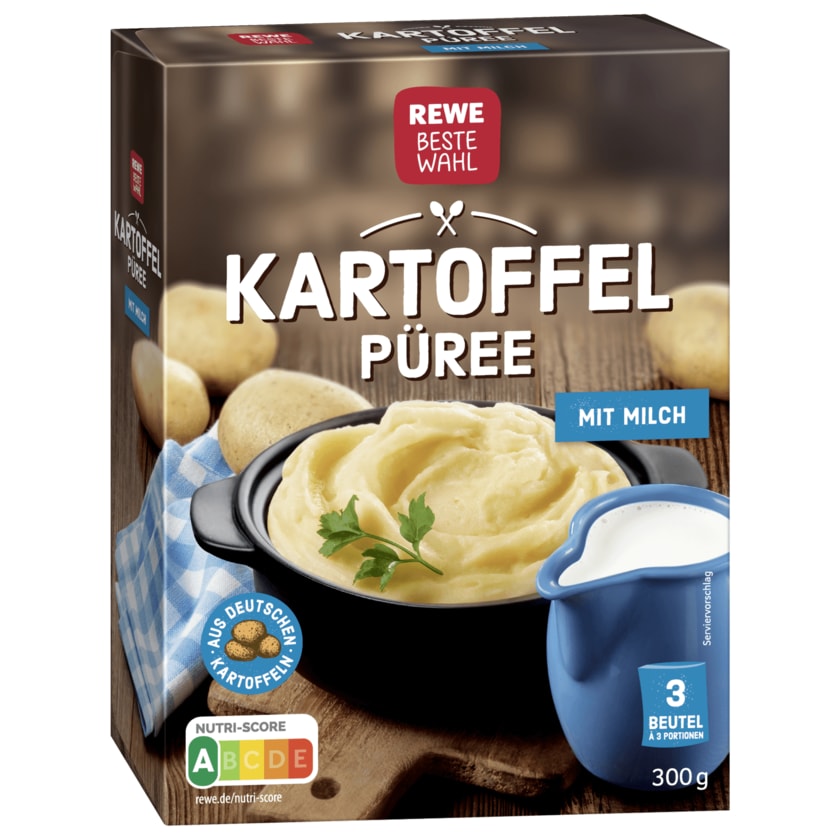 REWE Beste Wahl Kartoffelpüree komplett mit Milch 300g